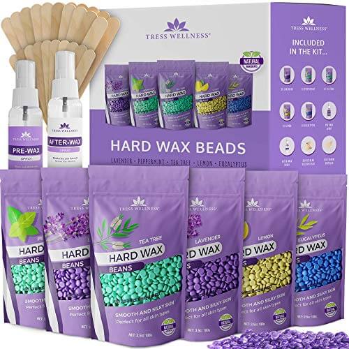 Tress Wellness Hard Wax Beans Wax Beads - Hair Removal - For Bikini Brazilian